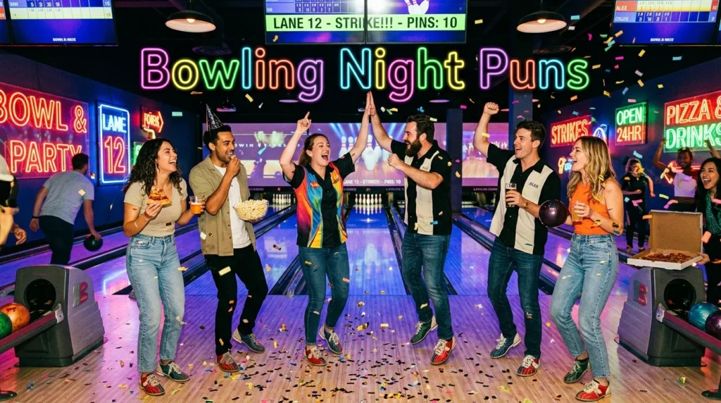 Bowling Night Puns for Friends Group Posts