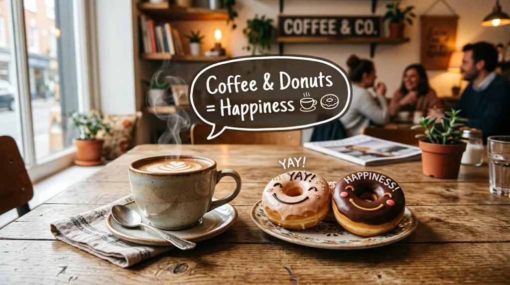 🍩 Coffee and Donut Puns Captions Ideas