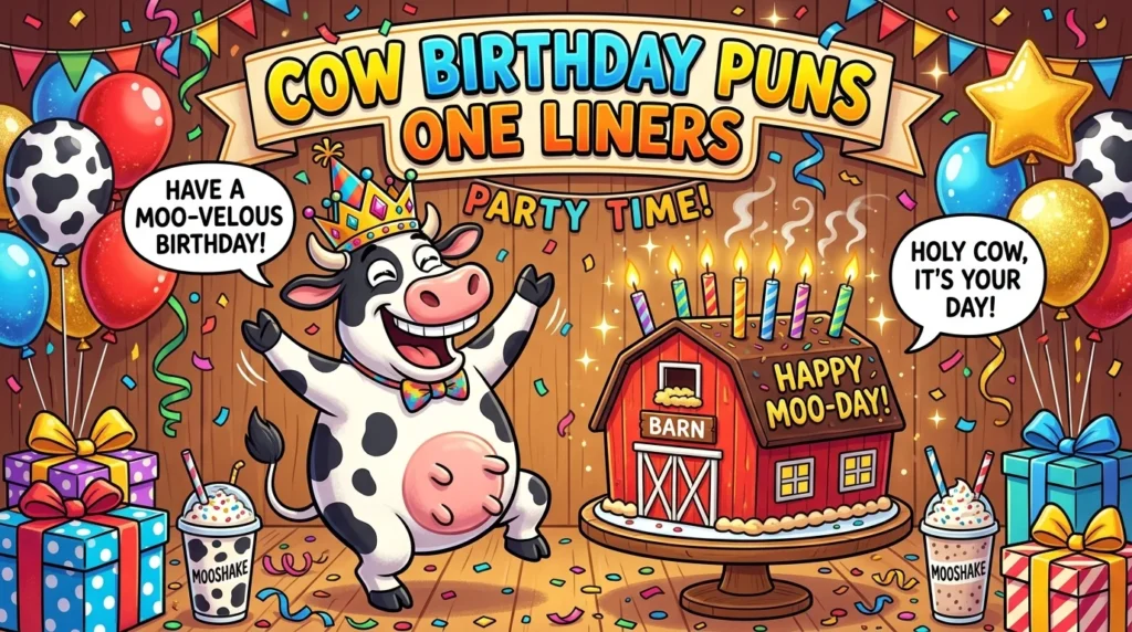 Cow Birthday Puns One Liners