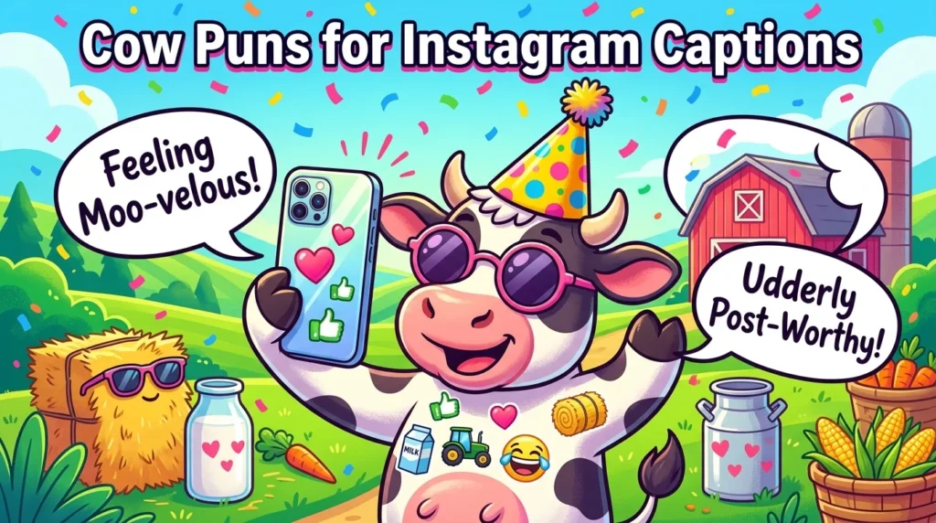 Cow Puns for Instagram Captions