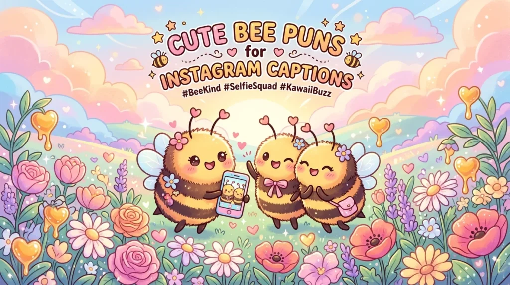 Cute Bee Puns for Instagram Captions