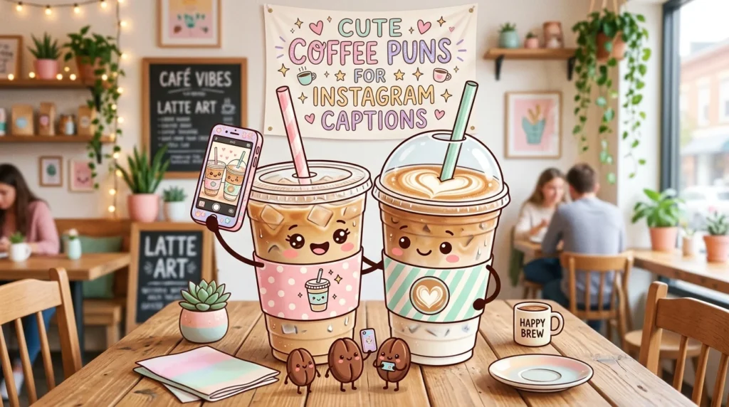 Cute Coffee Puns for Instagram Captions