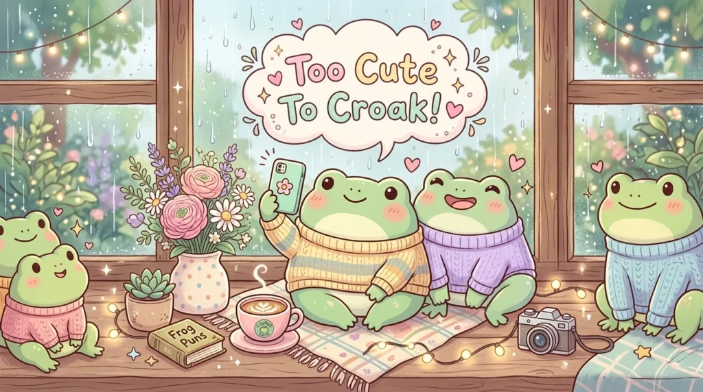 Cute Frog Puns for Instagram Captions