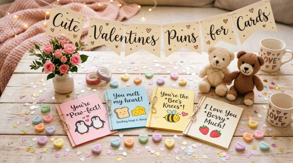 Cute Valentines Puns for Cards