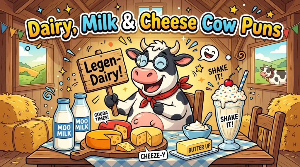 Dairy Cow Puns One Liners