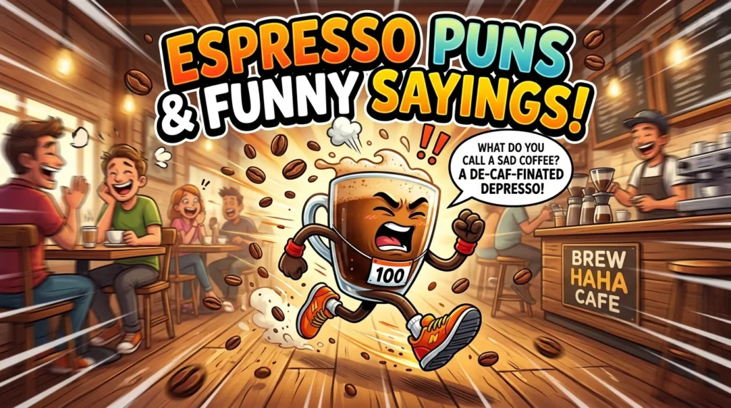 Espresso Puns and Funny Sayings