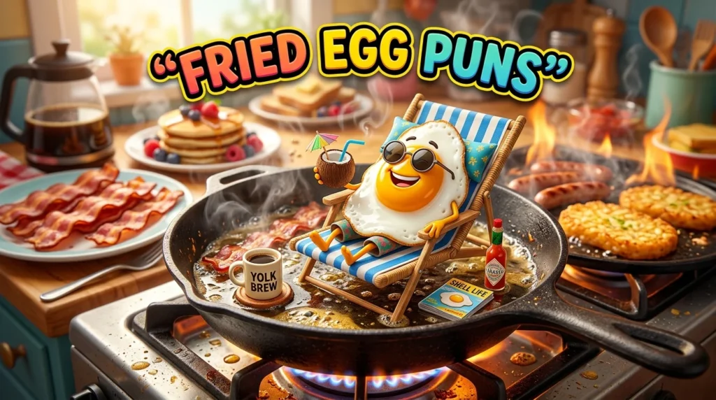 Fried Egg Puns and Funny Sayings