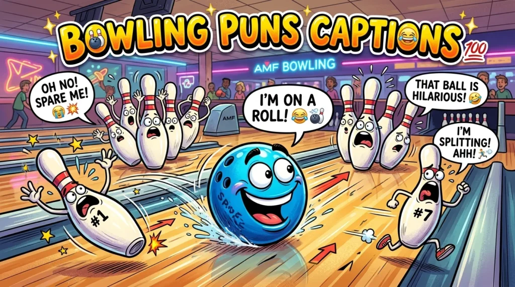Funny Bowling Puns One Liners for Captions