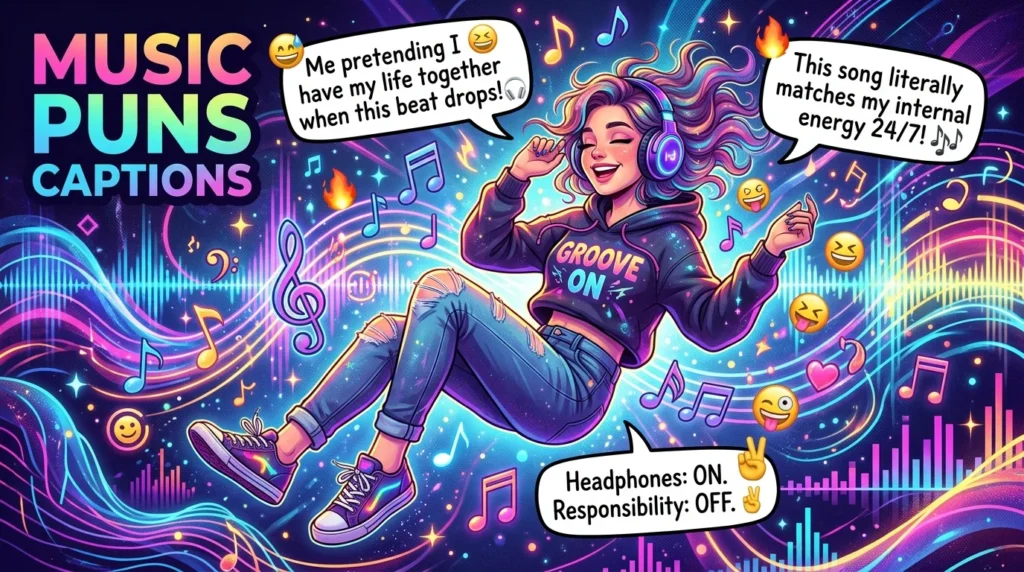 Funny Music Puns One Liners for Captions