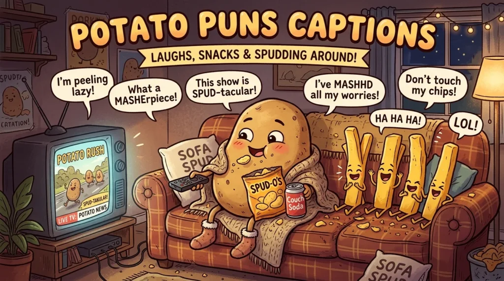 Funny Potato Puns One Liners for Captions