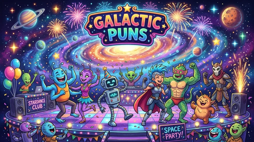 Glactic Celebration Puns