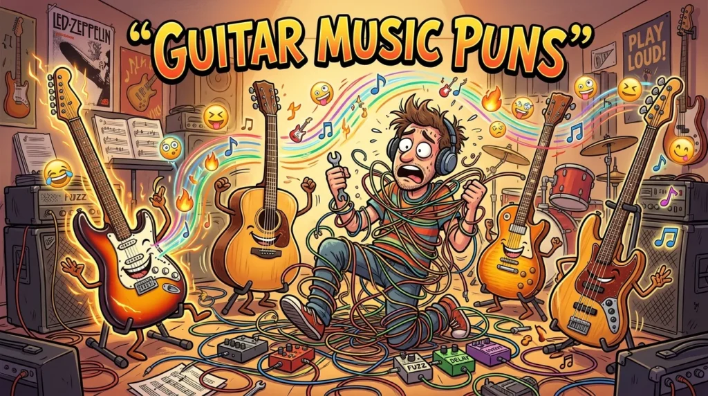 Guitar Music Puns for Musicians and Players