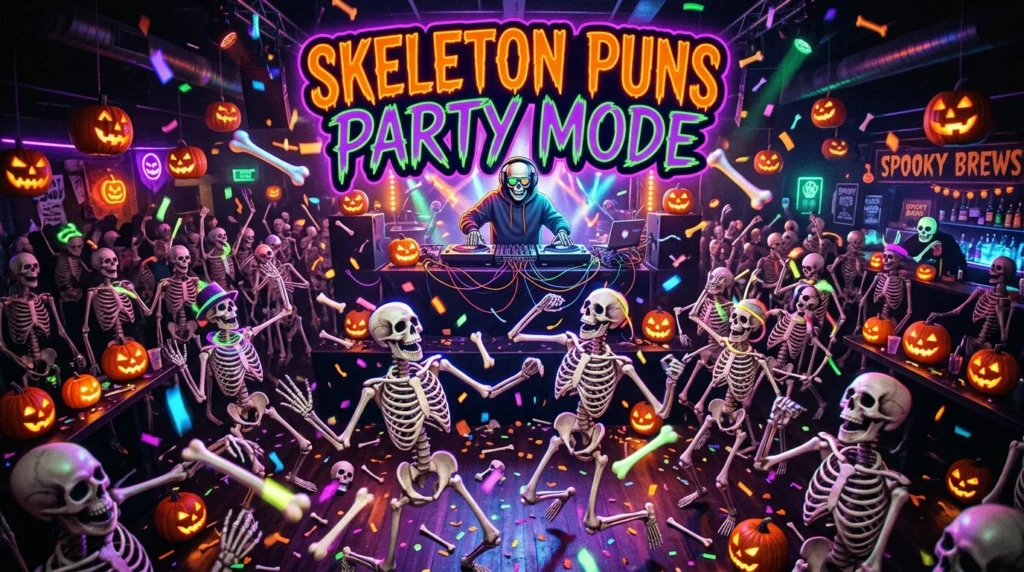 Halloween Party Skeleton Jokes Captions