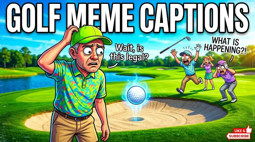 Hilarious Golf Captions for Memes