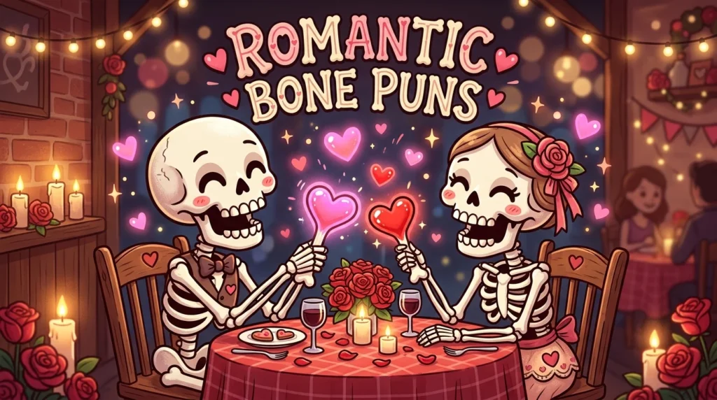 Romantic Bone Puns for Valentines Cards