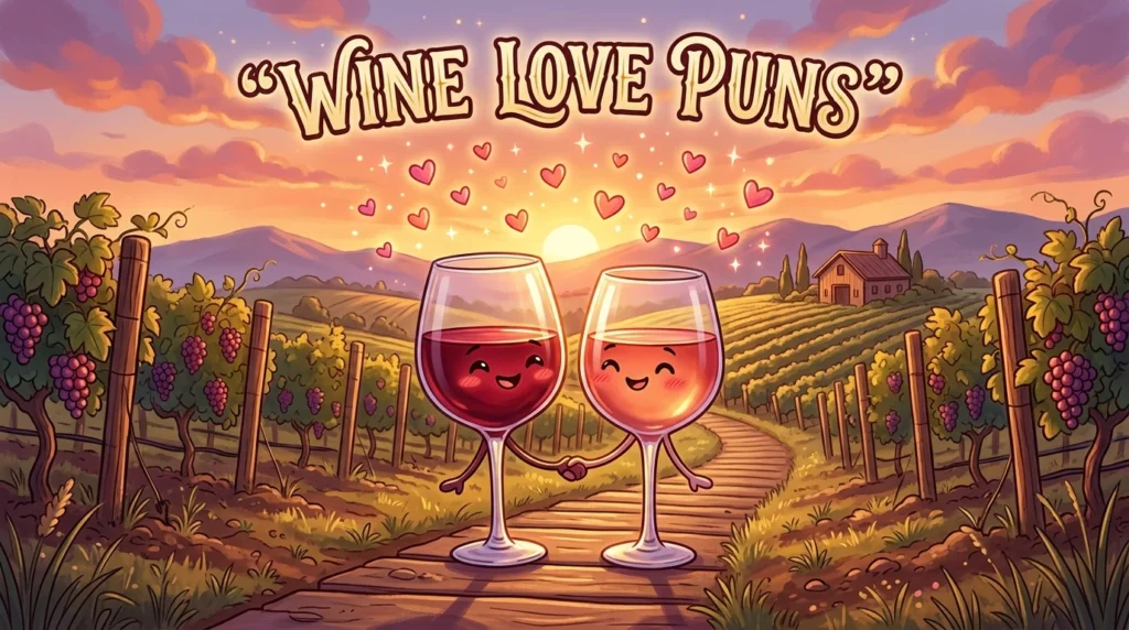 Romantic Wine Puns For Couples