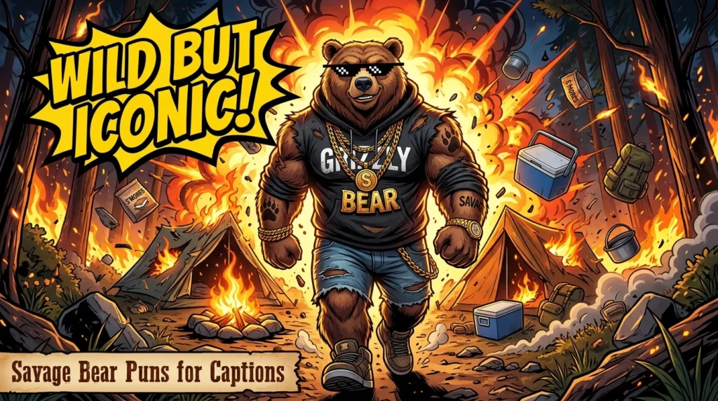 Savage Bear Puns for Captions