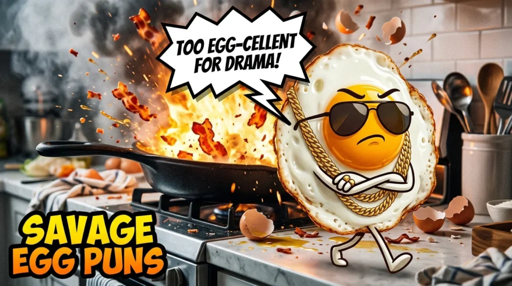 Savage Egg Puns One Liners