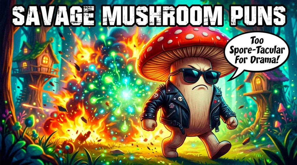 Savage Mushroom Puns One Liners