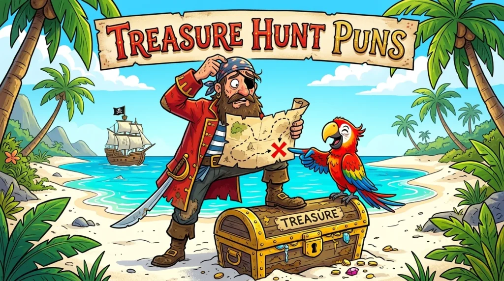 Treasure Hunt Pirate Puns