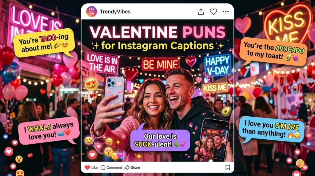 Valentine Puns for Instagram Captions