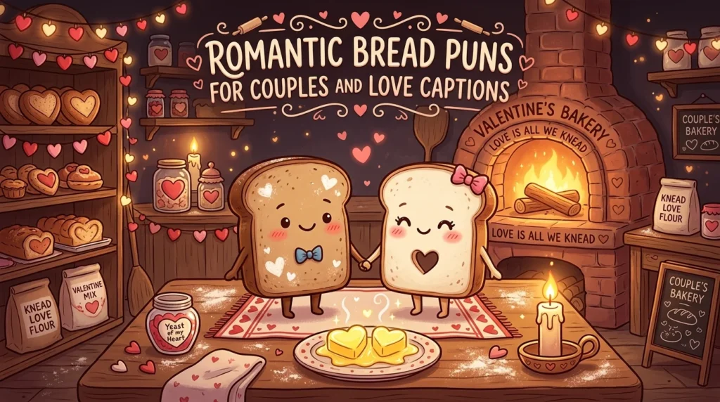 Romantic Bread Puns for Couples and Love Captions