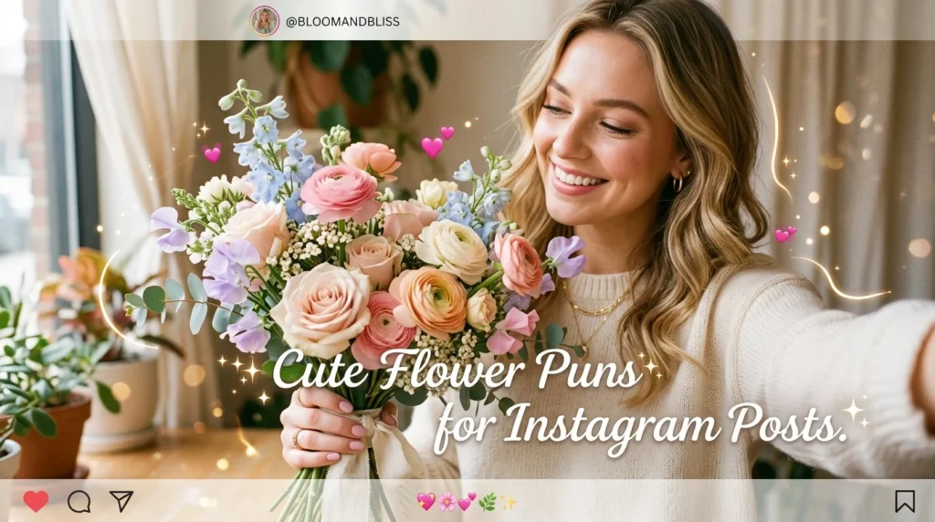 Cute Flower Puns for Instagram Posts