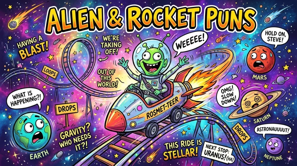 😂 Funny Alien Puns Jokes