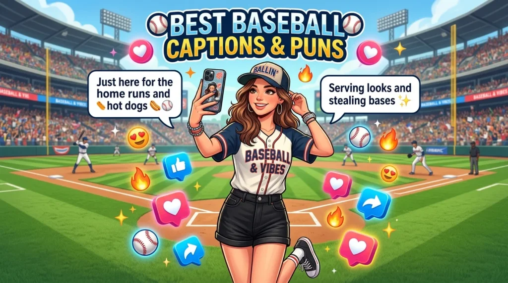 Baseball Puns for Social Media Captions