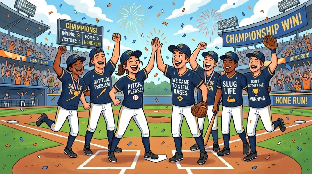 Baseball Puns for Team Shirts