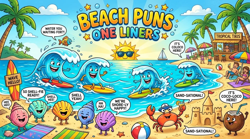 🏖️ Beach Puns One Liners