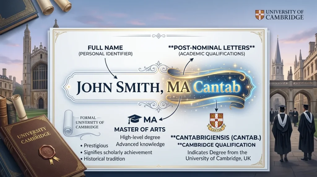 Cantab Meaning After a Name