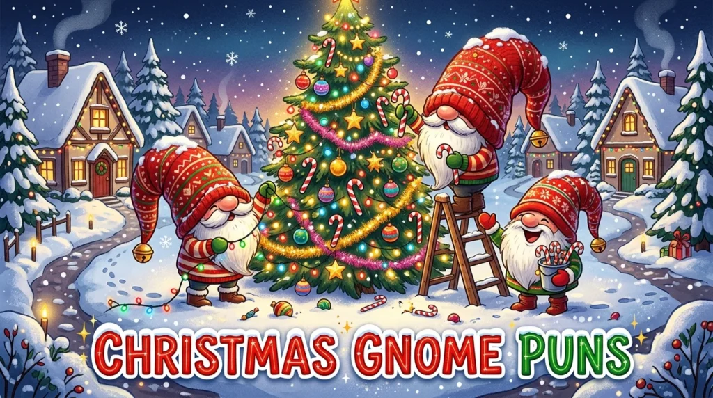 🎄 Christmas gnome puns