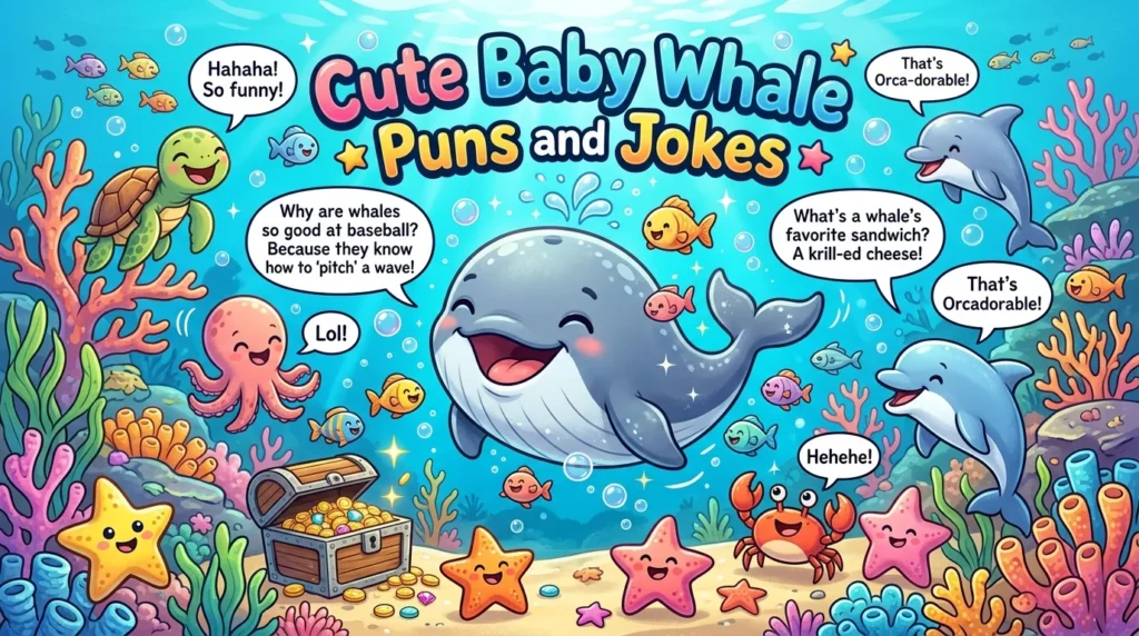 Cute Baby Whale Puns and Jokes
