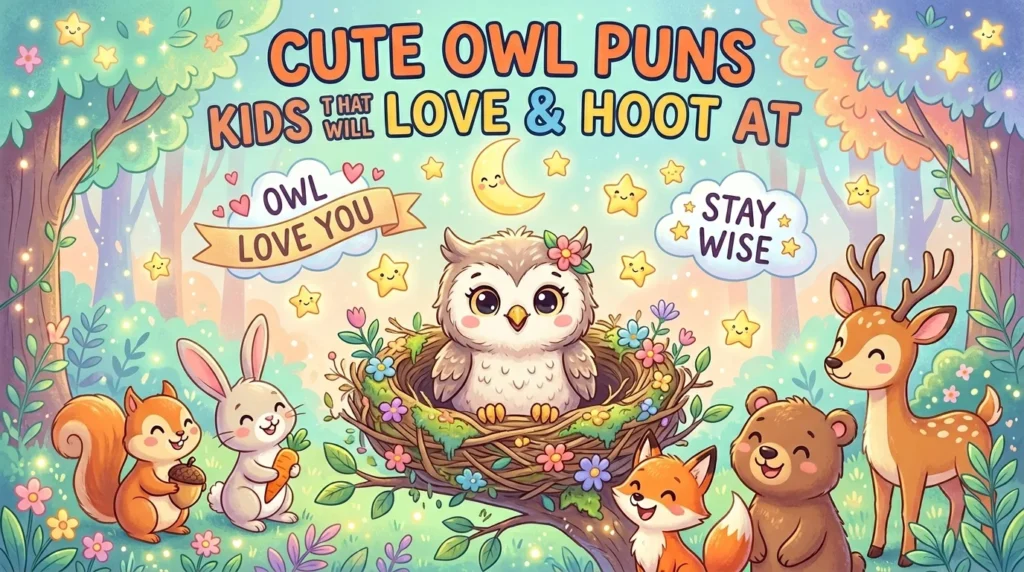 🐣 Cute Owl Puns for Kids