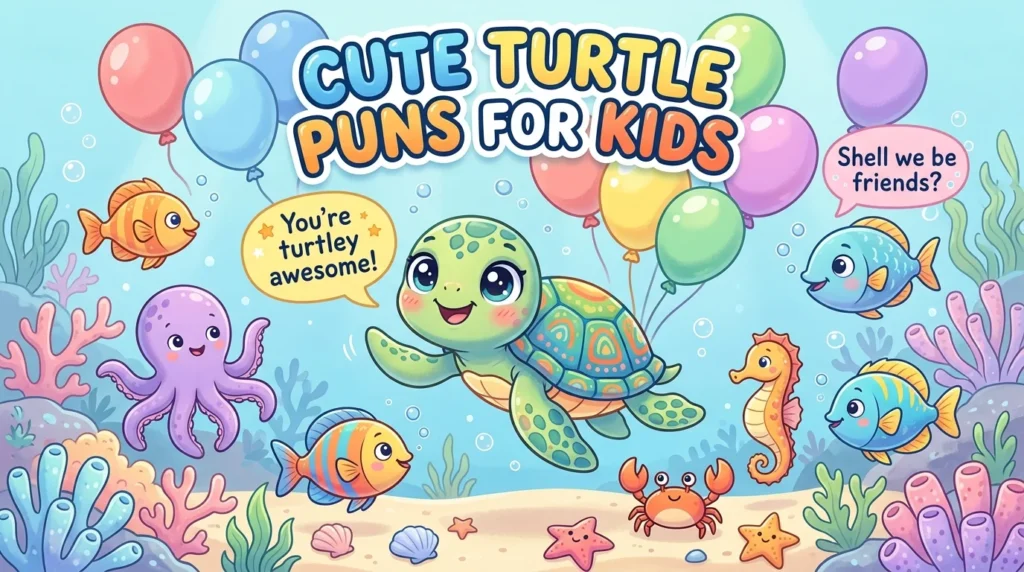 🐢 Cute Turtle Puns for Kids