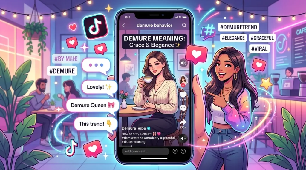 Demure Meaning on TikTok