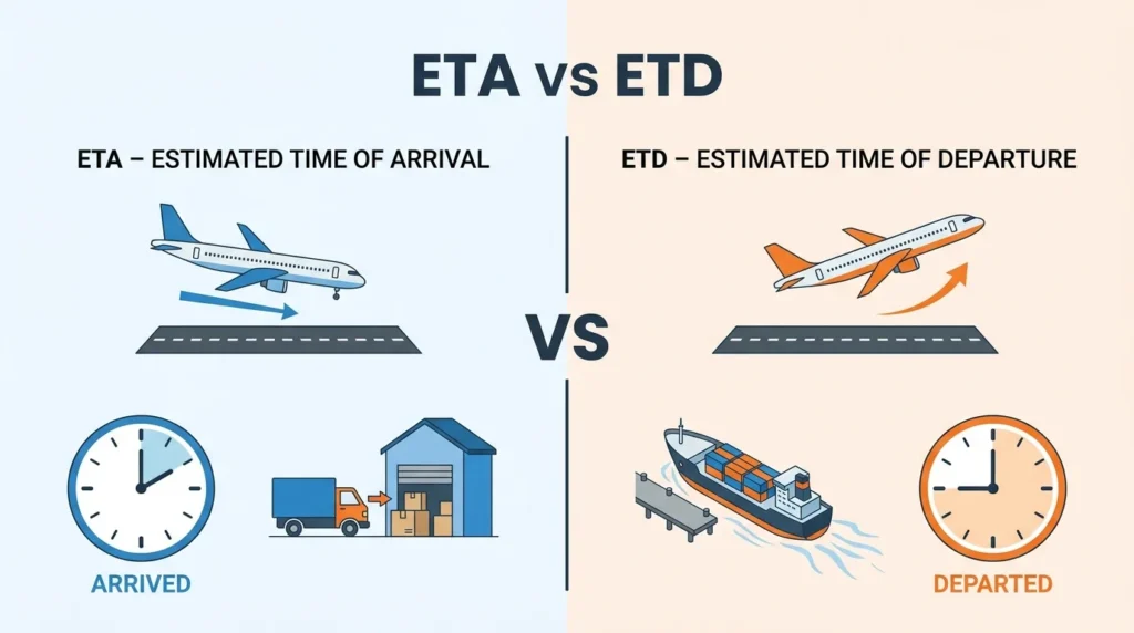 ETA vs ETD Difference Explained Simply