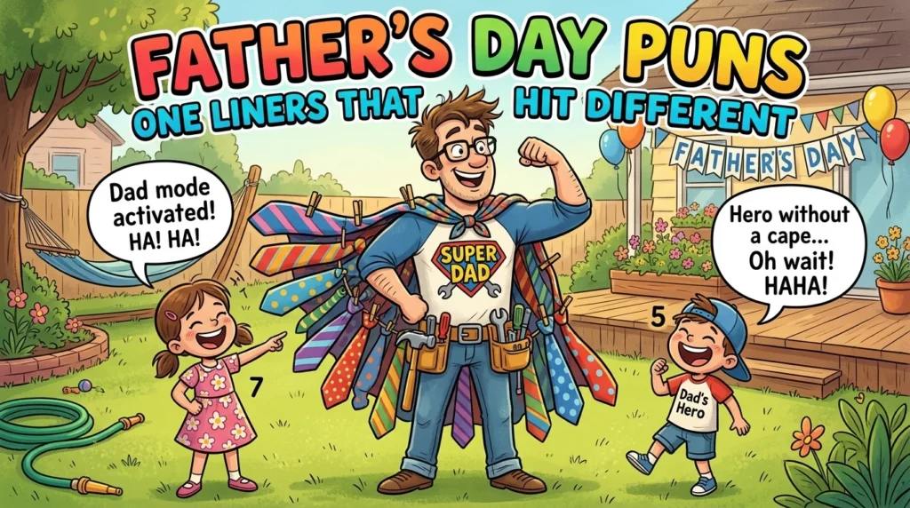 👨‍👧 Father's Day Puns One Liners