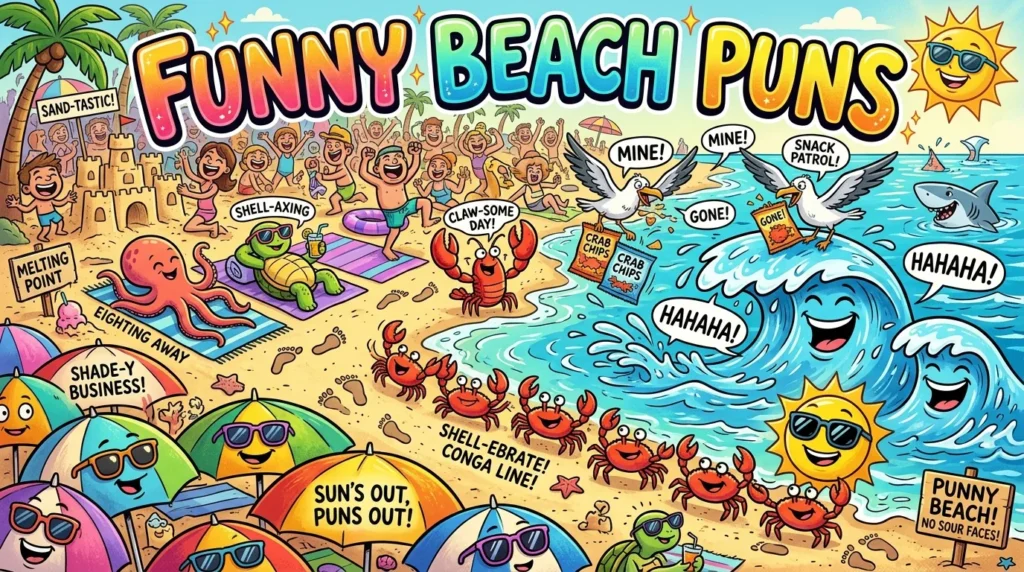 😂 Funny Beach Puns