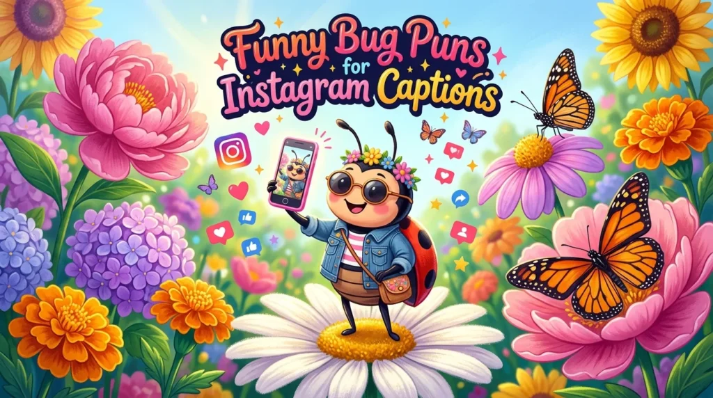 Bug Pun Captions for Instagram