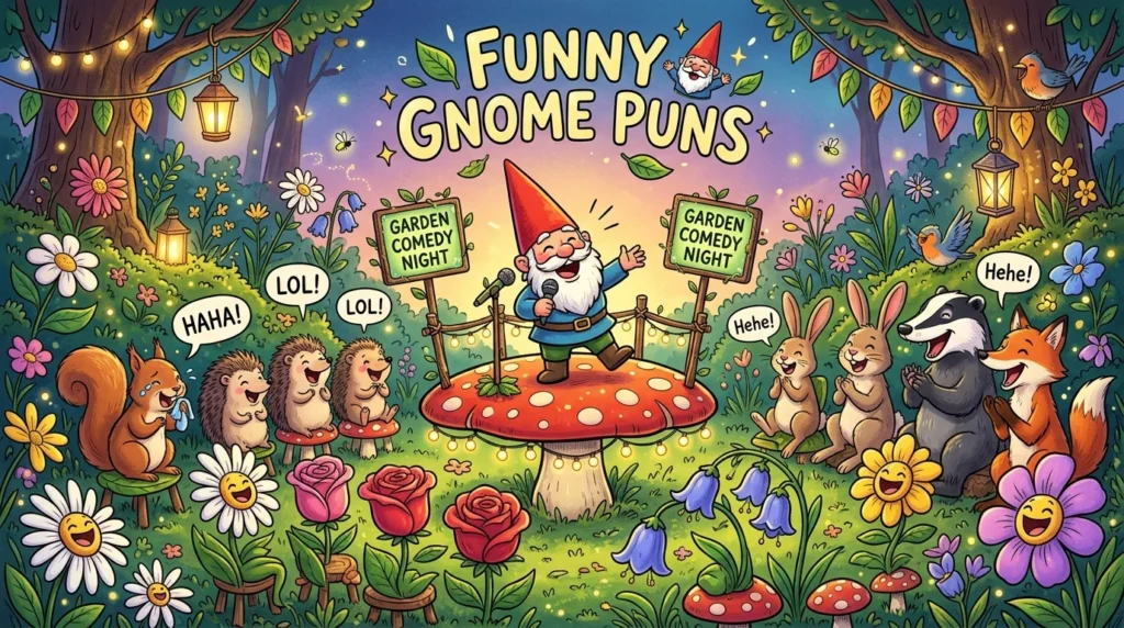 😂 funny gnome puns