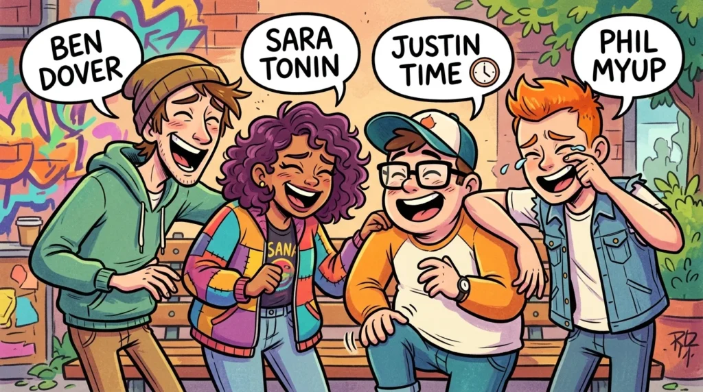 Funny name puns for friends one liners