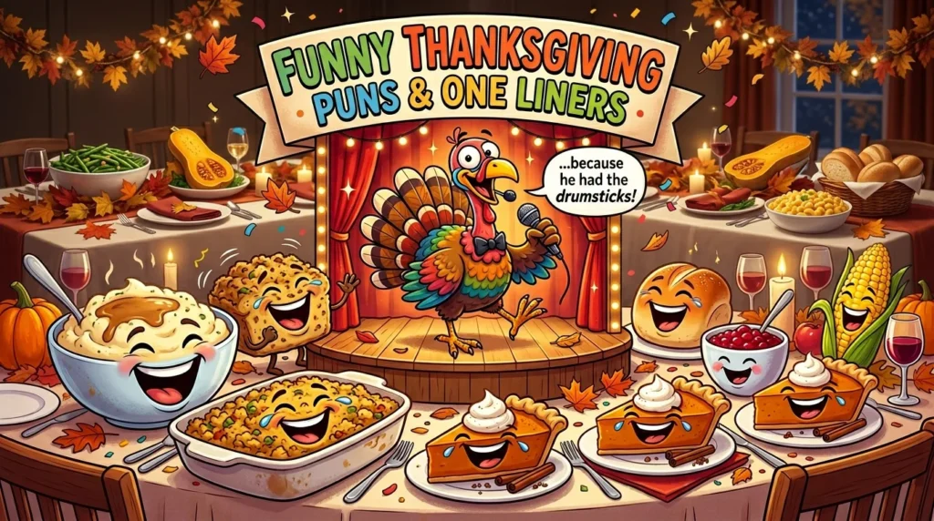 Funny Thanksgiving Puns One Liners