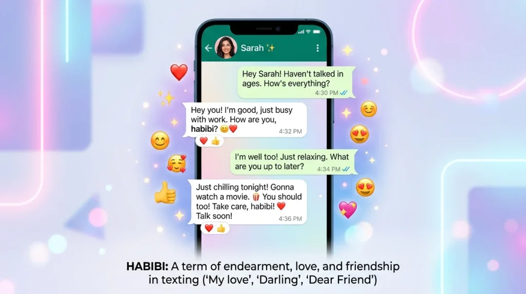 Habibi Meaning in Texting and Chat