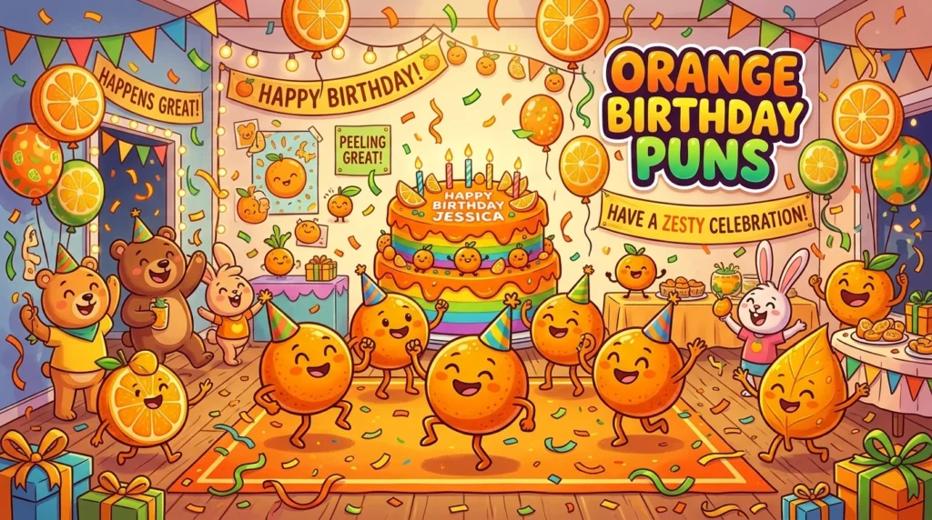 π Orange Birthday Puns