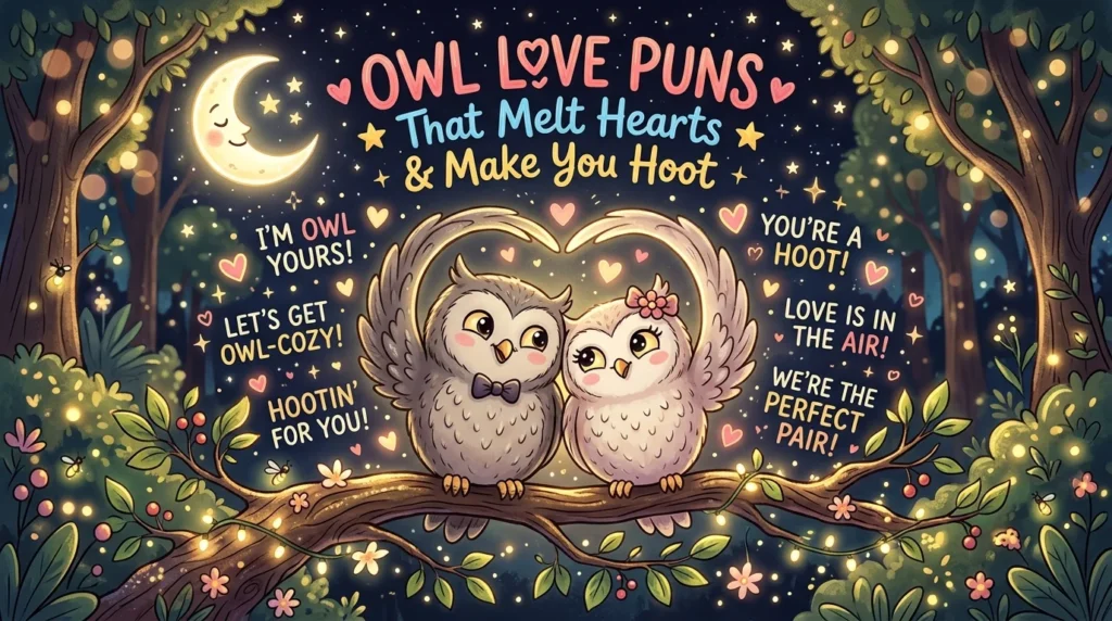 ❤️ Owl Love Puns Funny