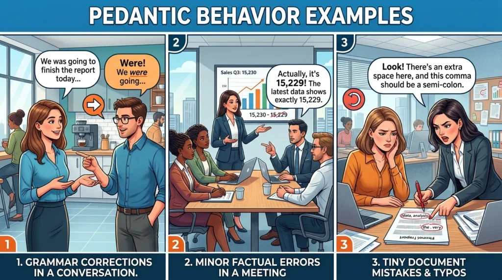 Pedantic Behavior Examples