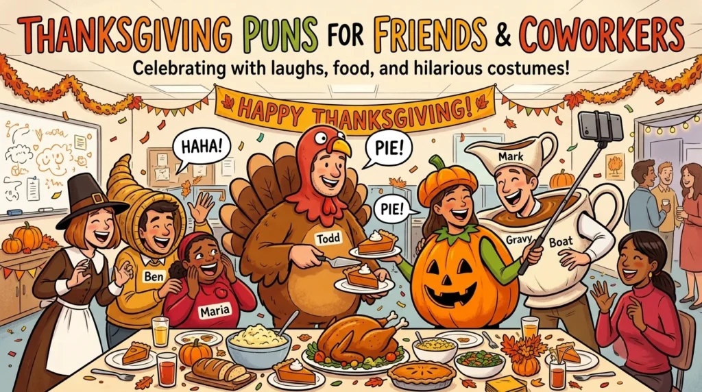 Thanksgiving Puns for Friends and Coworkers