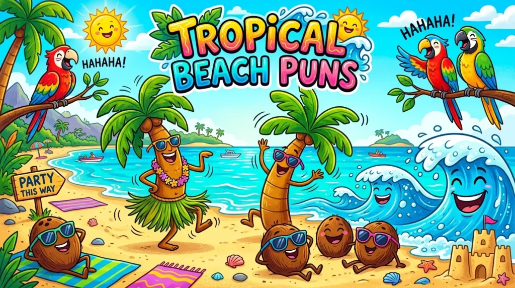 🌴 Tropical Beach Puns Jokes